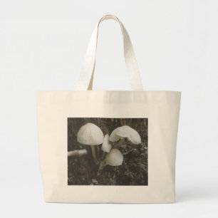 Paddenstoelen in Stump Bag Grote Tote Bag