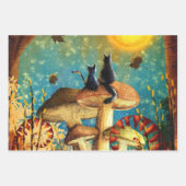 paddenstoelen inpakpapier vel (Voorkant 3)