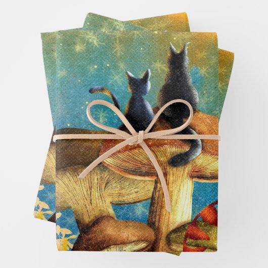 paddenstoelen inpakpapier vel (In situ)