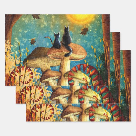 paddenstoelen inpakpapier vel (Set)