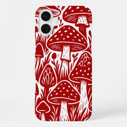 Paddenstoelen iPhone Hoesje (Achterkant)