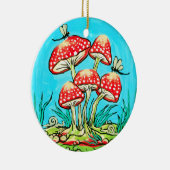 paddenstoelen keramisch ornament (Rechts)