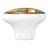 paddenstoelen keramische knop (Zijkant)