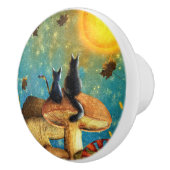 paddenstoelen keramische knop (Rechts)