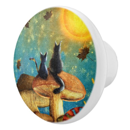 paddenstoelen keramische knop (Rechts)