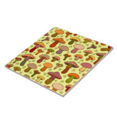 Paddenstoelen Keramische Tegel Tegeltje (Zijkant)