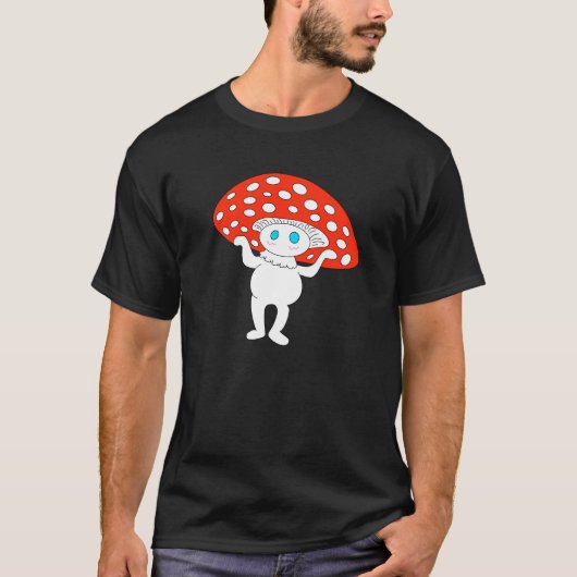 Paddenstoelen Kerel Heren T-shirt (Voorkant)