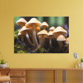 Paddenstoelen kweken in het bos canvas afdruk (Insitu (Woonkamer))