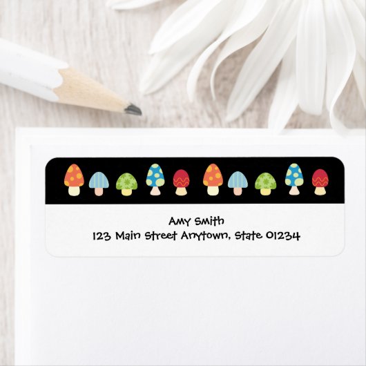 Paddenstoelen Label Blank (Insitu)