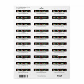 Paddenstoelen Label Blank (Full Sheet)