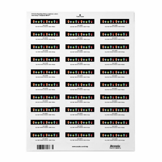 Paddenstoelen Label Blank (Full Sheet)