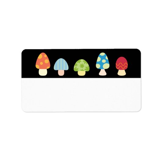 Paddenstoelen Label Blank (Voorkant)