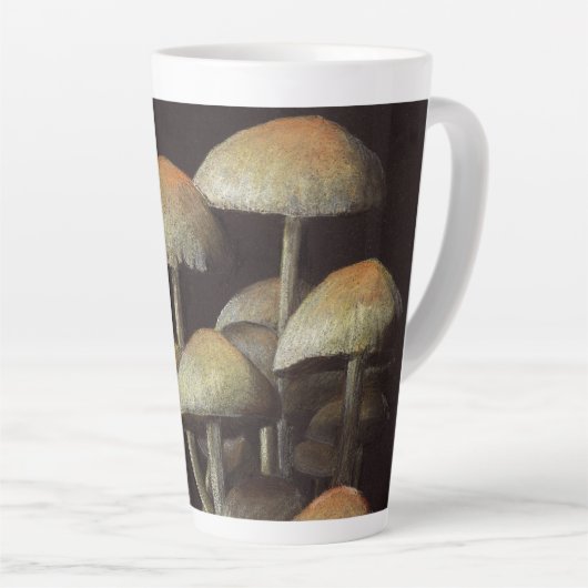 paddenstoelen latte mok (Rechterhoek)
