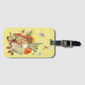 Paddenstoelen, libellen, moten en slakken bagagelabel (Voorkant (horizontaal))