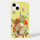 Paddenstoelen, libellen, moten en slakken Case-Mate iPhone case (Achterkant)