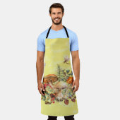 Paddenstoelen, libellen, moten en slakken schort (Gedragen)