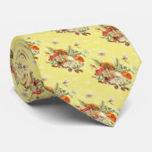 Paddenstoelen, libellen, moten en slakken stropdas (Opgerold)