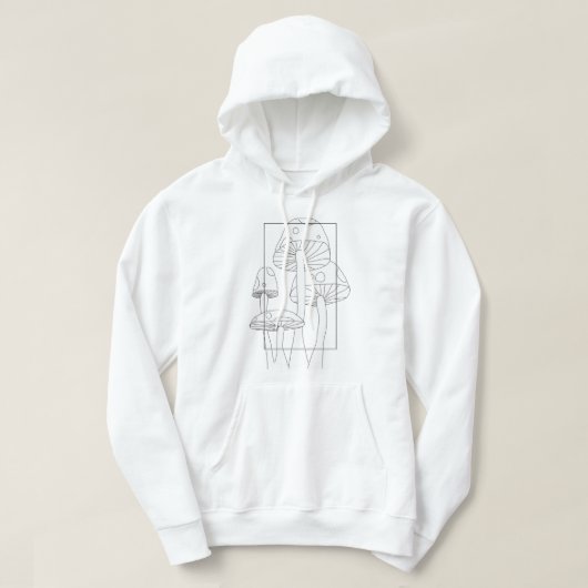 Paddenstoelen Lijst Hoodie Sweatshirt (Design voorkant)
