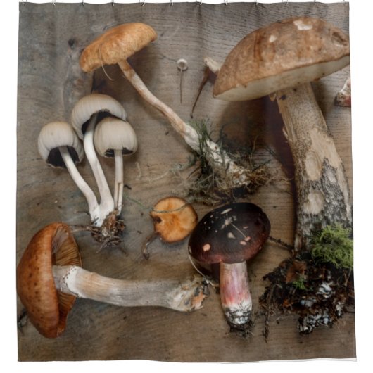 Paddenstoelen Love Fungi Douchegordijn (Voorkant)
