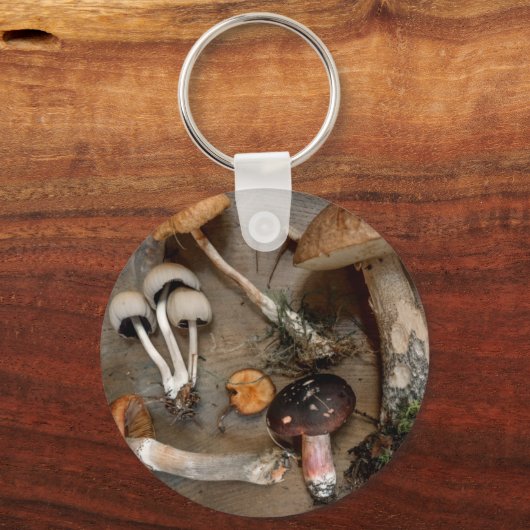 Paddenstoelen Love Fungi Sleutelhanger (Voorkant)