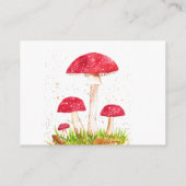 Paddenstoelen Luier Raffle Baby shower Informatiekaartje (Achterkant)