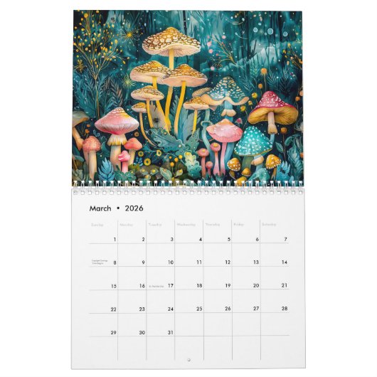 Paddenstoelen Magie – Een Fantasie Bos Kalender 20 (Mar 2026)