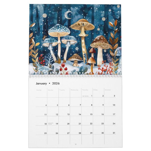 Paddenstoelen Magie – Een Fantasie Bos Kalender 20 (Jan 2026)