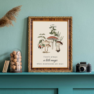 Paddenstoelen Magie Poster