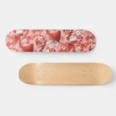 Paddenstoelen Magische roze en rood Persoonlijk Skateboard (Horizontaal)