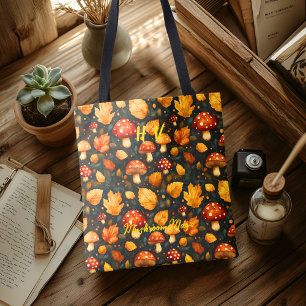 Paddenstoelen Magische Tas met Herfst Bos Design