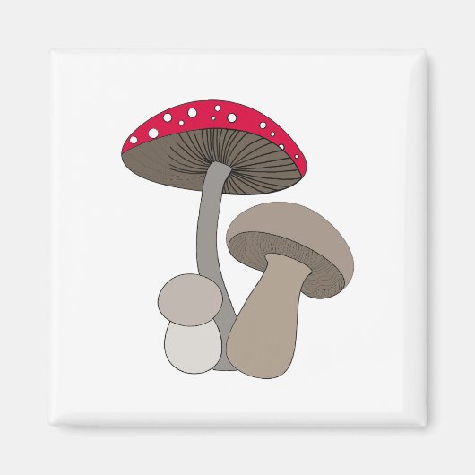 paddenstoelen Magnet (Voorkant)
