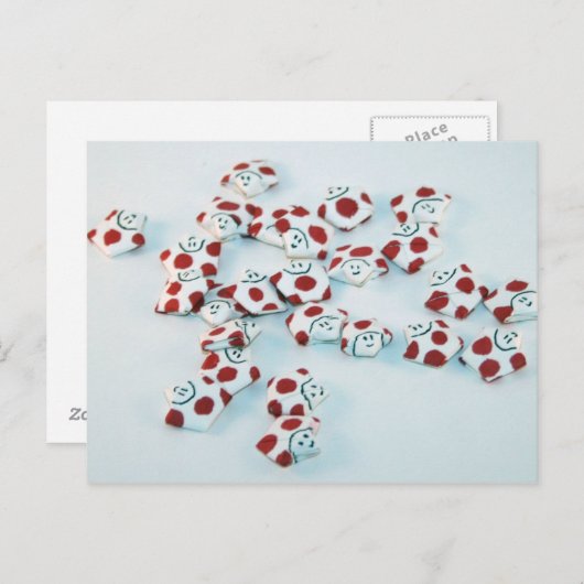 Paddenstoelen Mannen Briefkaart (Voorkant / Achterkant)