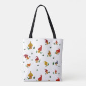 Paddenstoelen met hart All-Over-Print Canvas tas (Achterkant)