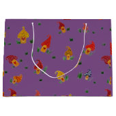 Paddenstoelen met hart Custom Gift Bag - Groot Large Cadeautasje (Voorkant)