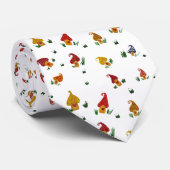 Paddenstoelen met hart Stropdas (Opgerold)