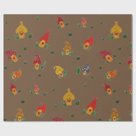 Paddenstoelen met papier voor de onmiddellijke ver