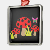 paddenstoelen metalen ornament (Links)