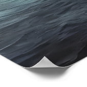 Paddenstoelen, mist en zee | AI Art Poster (Hoek)