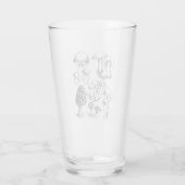 paddenstoelen Mycoloog botanist morel botanisch Glas (Achterkant)