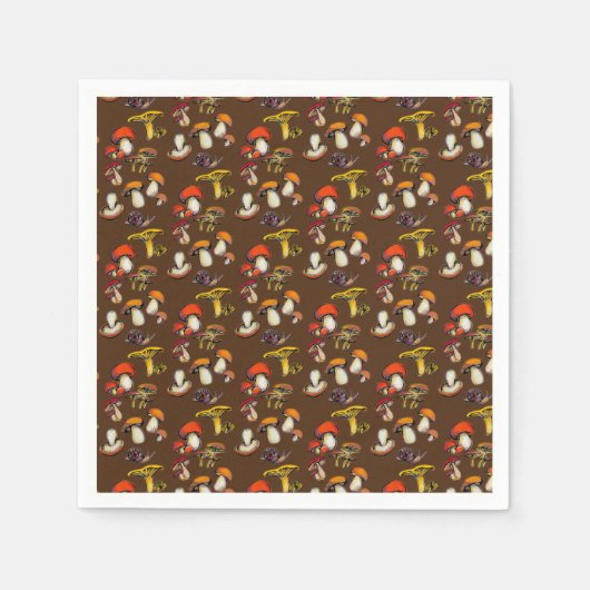 Paddenstoelen Napkins Servet (Voorkant)