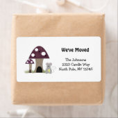 Paddenstoelen Nieuw thuisadres Etiket (Insitu)