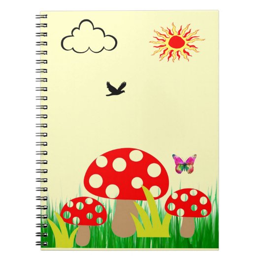 paddenstoelen notitieboek (Voorkant)