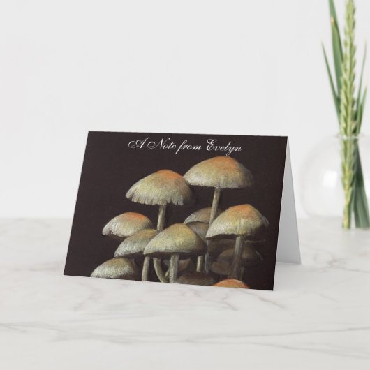 paddenstoelen notitiekaartje (Voorkant)