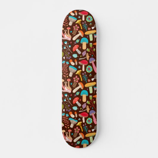 Paddenstoelen op dagskateboard persoonlijk skateboard (Voorkant)