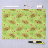 Paddenstoelen op een moss Decoupage Art Tissuepapier (Craft)