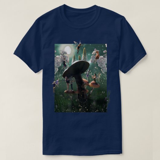 Paddenstoelen, paddenstoelen en paddenstoelen, vri t-shirt (Design voorkant)