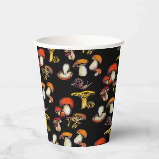paddenstoelen papieren bekers (Voorkant)