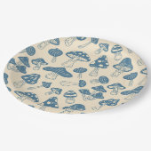 paddenstoelen papieren bordje (Gekanteld)