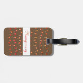 Paddenstoelen Patroon Art Bagagelabels voor aangep (Achterkant horizontaal)