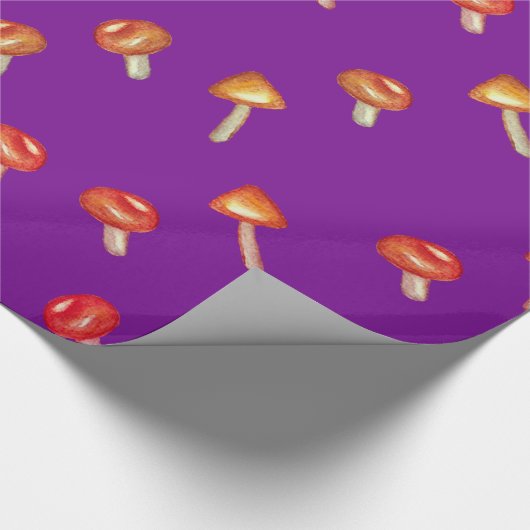 Paddenstoelen Patroonverlooppapier Cadeaupapier (Hoek)